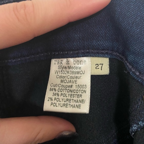 Rag & Bone 10 Inch Distressed Skinny Jeans - Picture 5 of 5